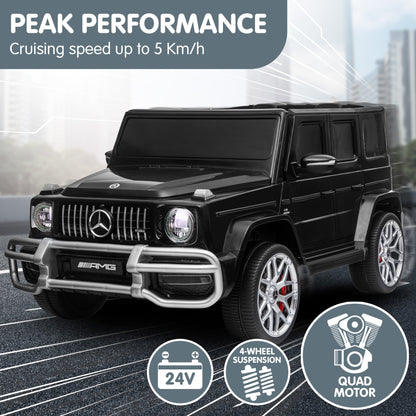 Kahuna Mercedes Benz AMG Licensed G63 Kids Electric Ride On Car Remote Control Dual 50W Motors Music Player LED Lights