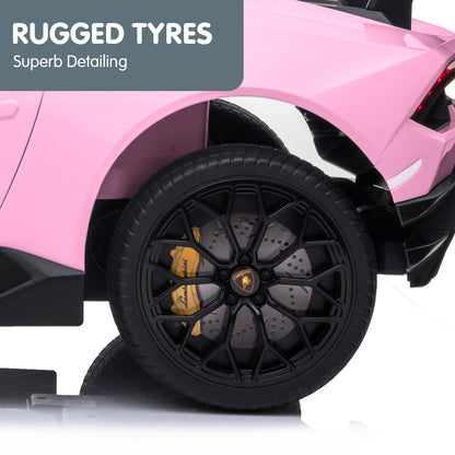Lamborghini Performante Kids Electric Ride On Car Remote Control Pink