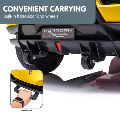Lamborghini Performante Kids Electric Ride On Car - Yellow