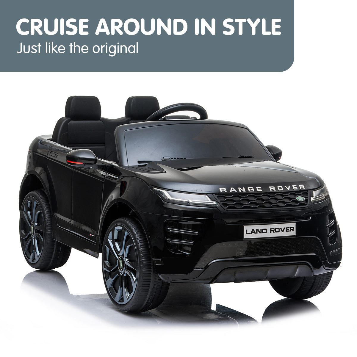 Land Rover Licensed Kids Electric Ride On Car Remote Control - Black