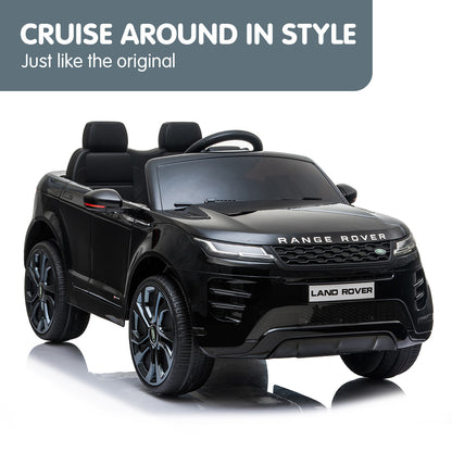 Land Rover Licensed Kids Electric Ride On Car Remote Control - Black