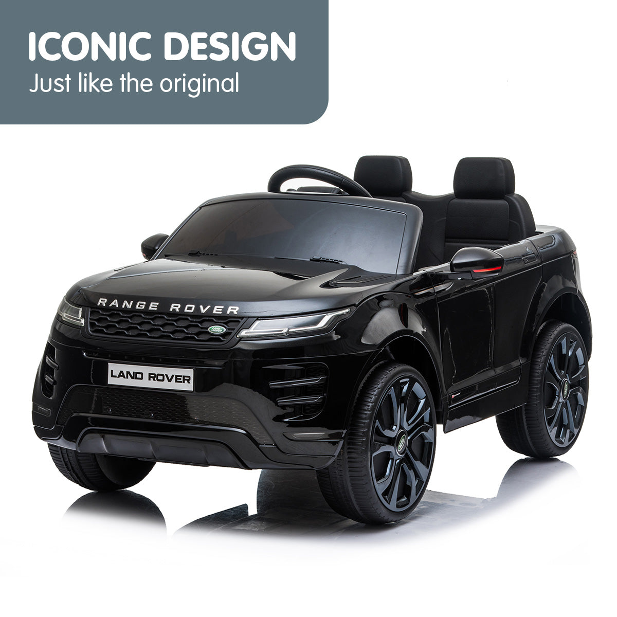 Land Rover Licensed Kids Electric Ride On Car Remote Control - Black