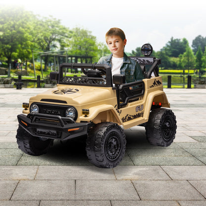 Kahuna Authorised Toyota FJ Cruiser Kids Electric Ride On Car - Khaki