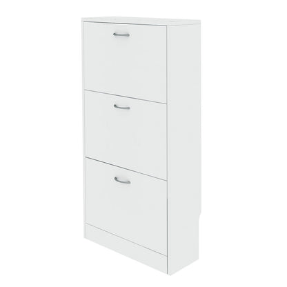 Sarantino Mavis Shoe Cabinet - White