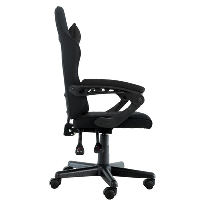Sarantino Antre Kids Study Gaming Chair Black Computer Seat Adjustable Height Ergonomic Back Support, Padded Armrest