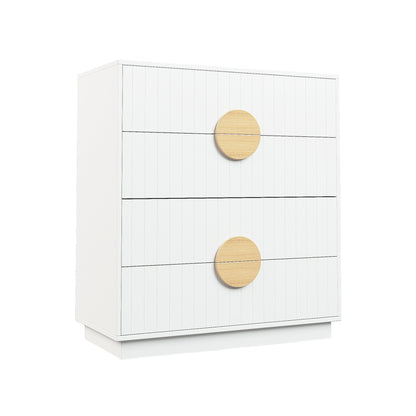 Sarantino Gail Chest of Drawers Tallboy Dresser in White