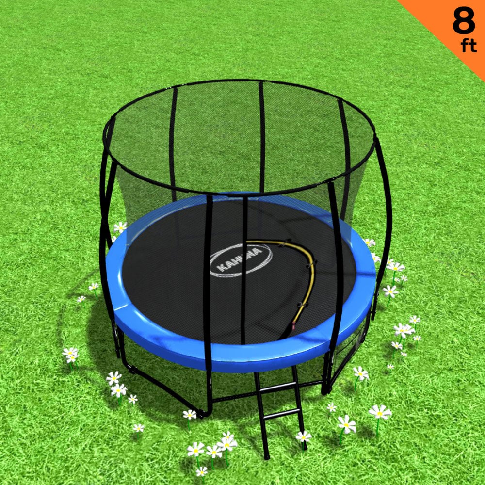 Kahuna 8 ft Trampoline Round Outdoor - Blue
