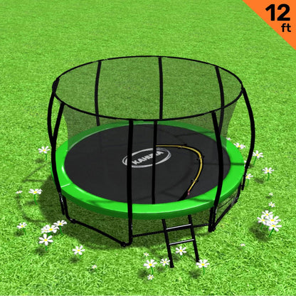 Kahuna 12 ft Trampoline - Green