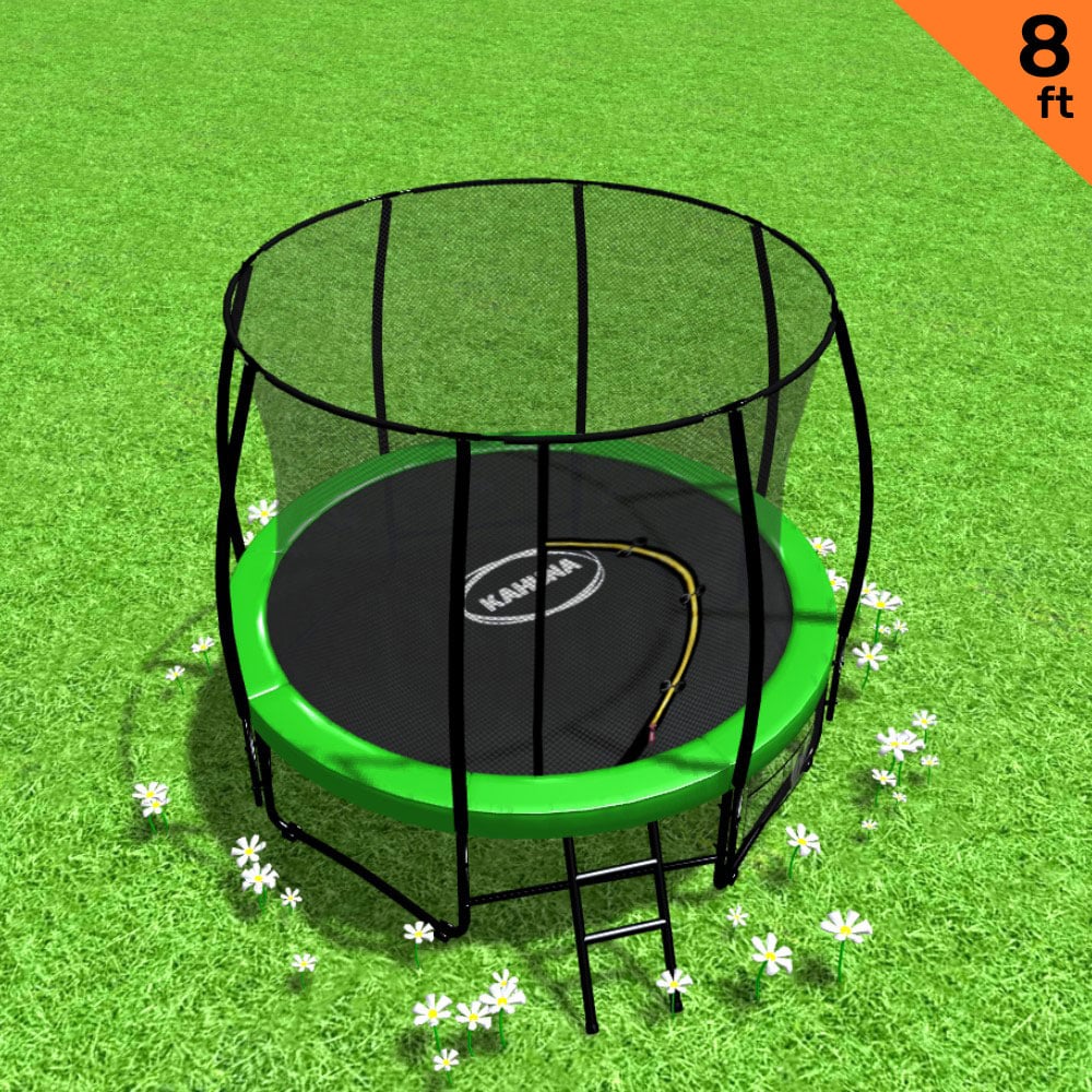 Kahuna Trampoline 8 ft Outdoor Round - Green