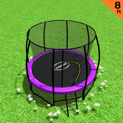 Kahuna Trampoline 8 ft Round Outdoor - Purple