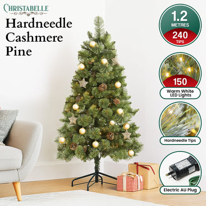 Christabelle 1.2m Christmas Tree Cashmere Pine 4ft Pre-Lit LED Lights