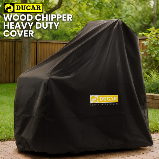 Ducar 7HP Wood Chipper Shredder Mulcher Petrol Silver Black