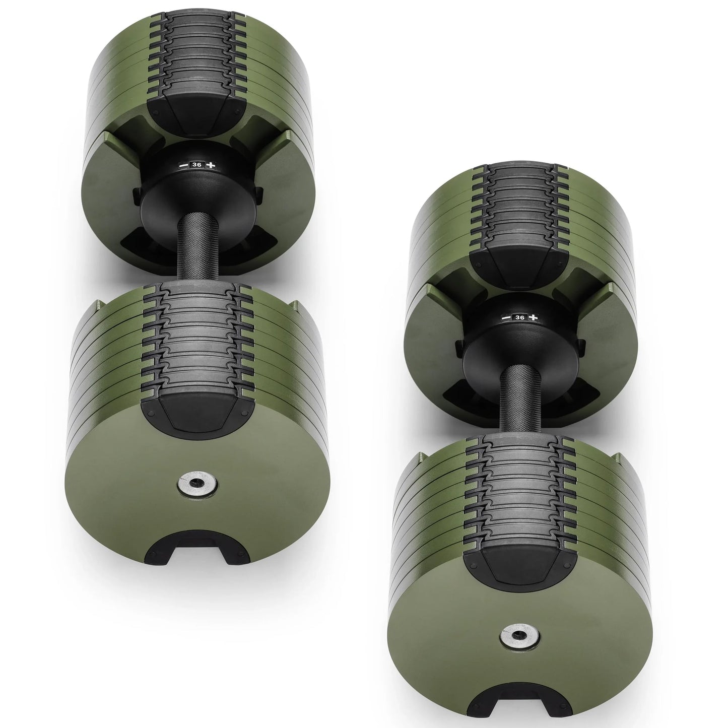 Powertrain Eon Dial-Up 72KG Adjustable Dumbbells Pair - Green