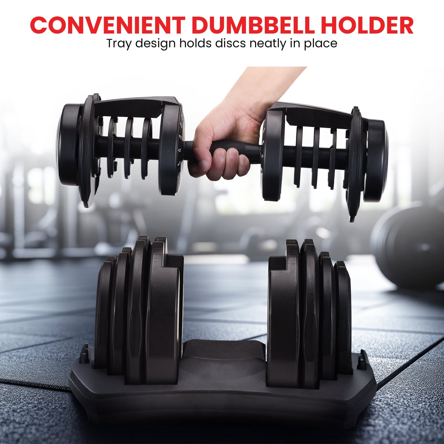 1x 40kg Powertrain Adjustable Dumbbell