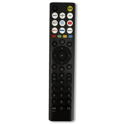 Hisense ERF2AA38H Genuine Original TV Remote Control 20141097 Replacement Remote for Q6SAU and U6SAU Hisense TV Black