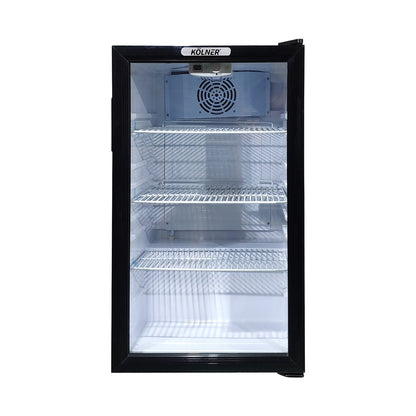 Kolner 100L Mini Bar Wine Fridge Glass Door Beverage Cooler Drinks Refrigerator