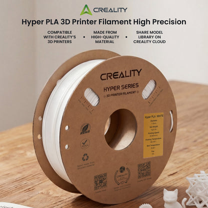 Creality Hyper PLA 3D Printer Filament High Precision - White