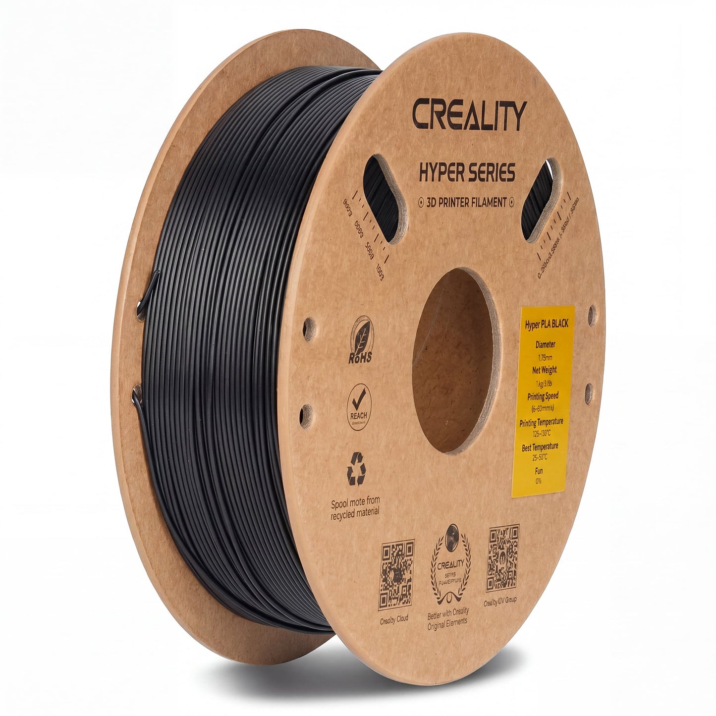 Creality Hyper PLA 3D Printer Filament High Precision - Black