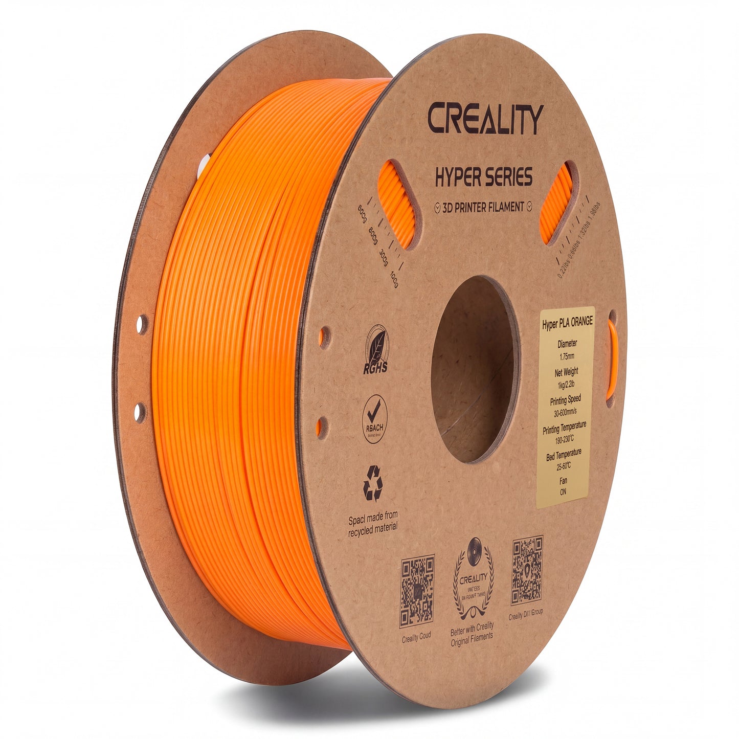Creality Hyper PLA 3D Printer Filament High Precision - Orange