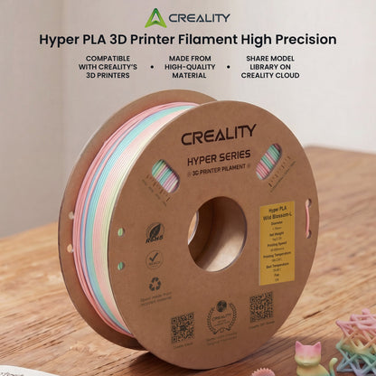Creality Hyper Rainbow PLA 3D Printer Filament High Precision - Wild Blossom
