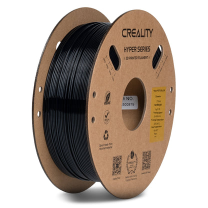 Creality Hyper PETG 3D Printer Filament Waterproof Quick Printing - Black