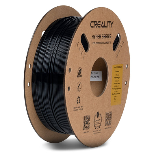 Creality Hyper PETG 3D Printer Filament Waterproof Quick Printing - Black