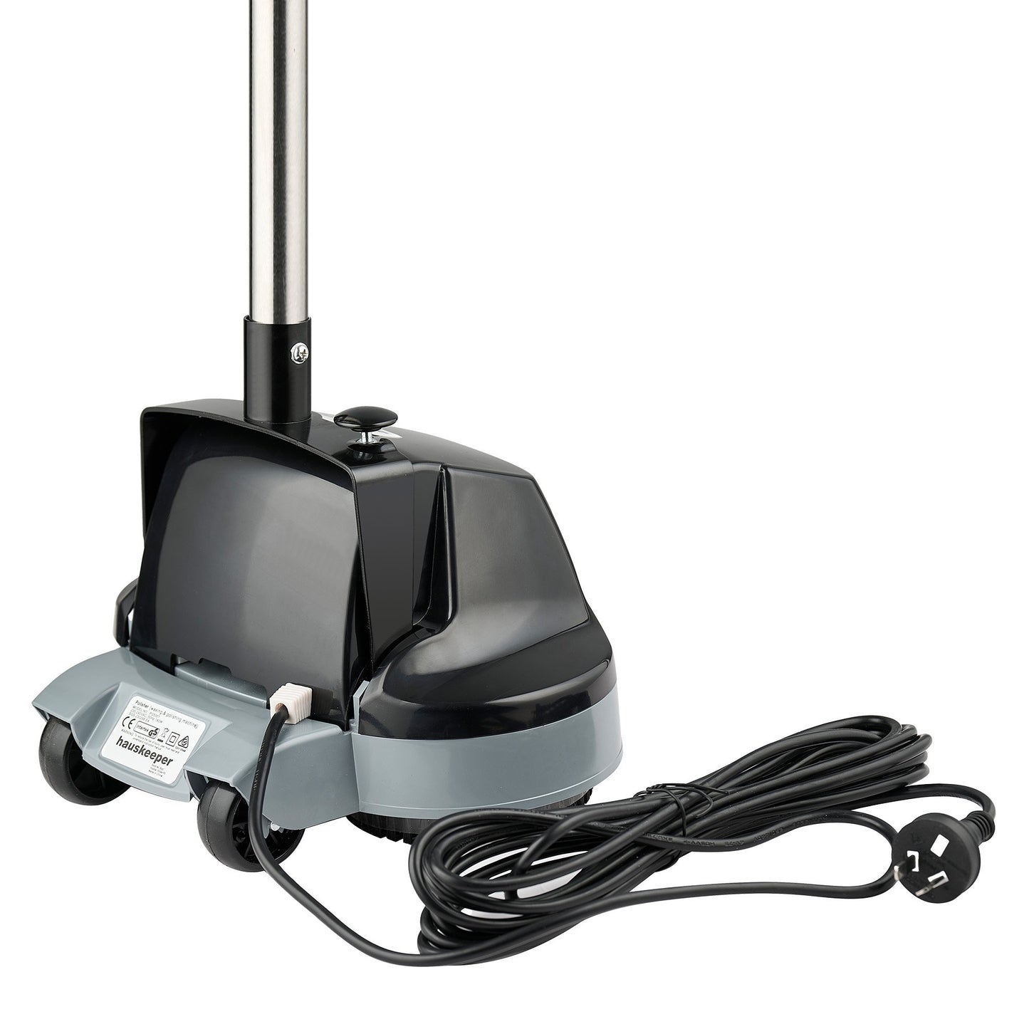 GEN2 Hauskeeper 5 in 1 Electric Floor Polisher 6M Power Cable Timber Hard Waxer Buffer Cleaner Black 240V