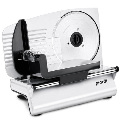 Pronti Electric Deli and Food Slicer 200W with 2 Blades - White