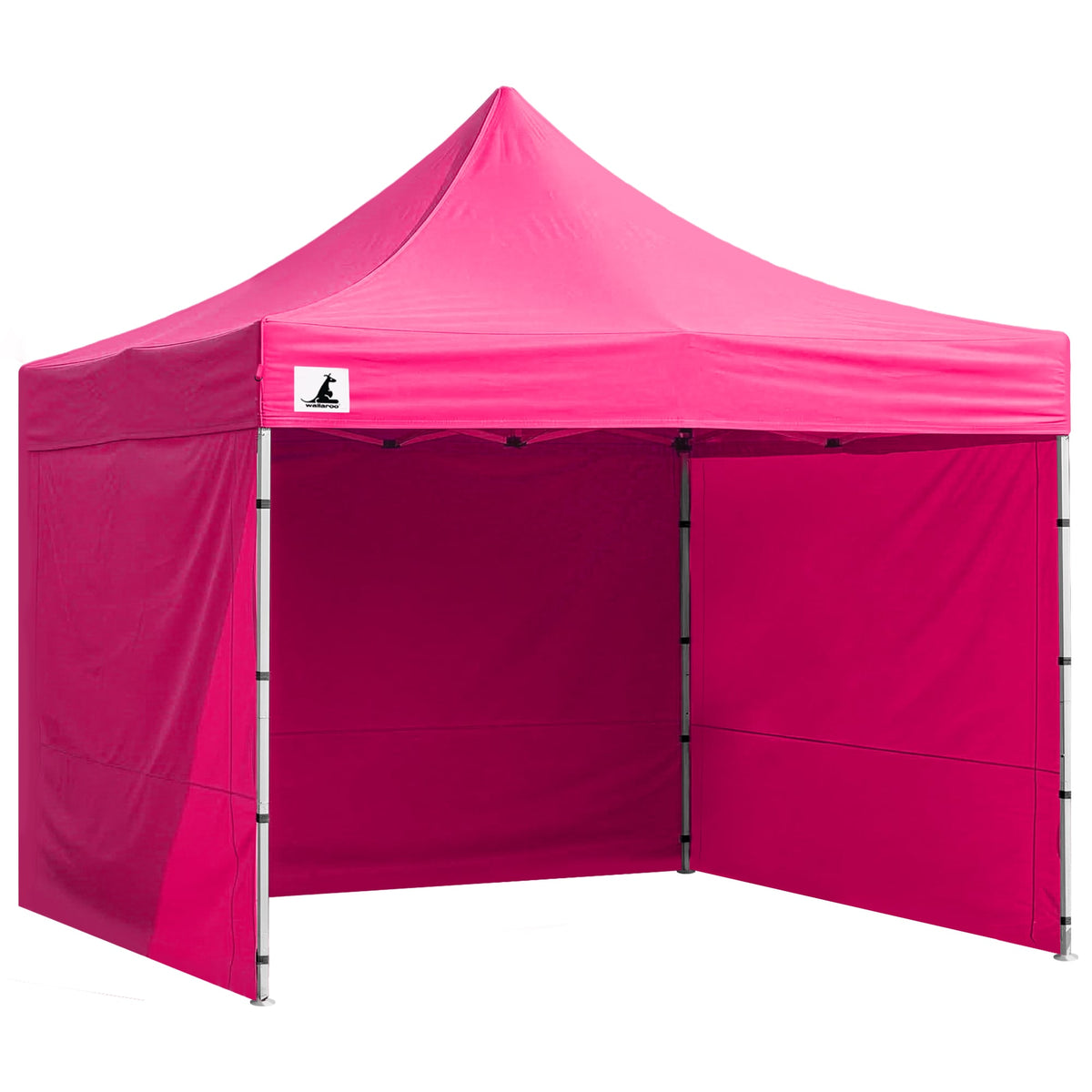 Wallaroo 3x3m Pop Up Gazebo Pink Marquee Canopy Outdoor Tent with 5 Side Walls Sandbags Carry Bag Folding Sun Shade