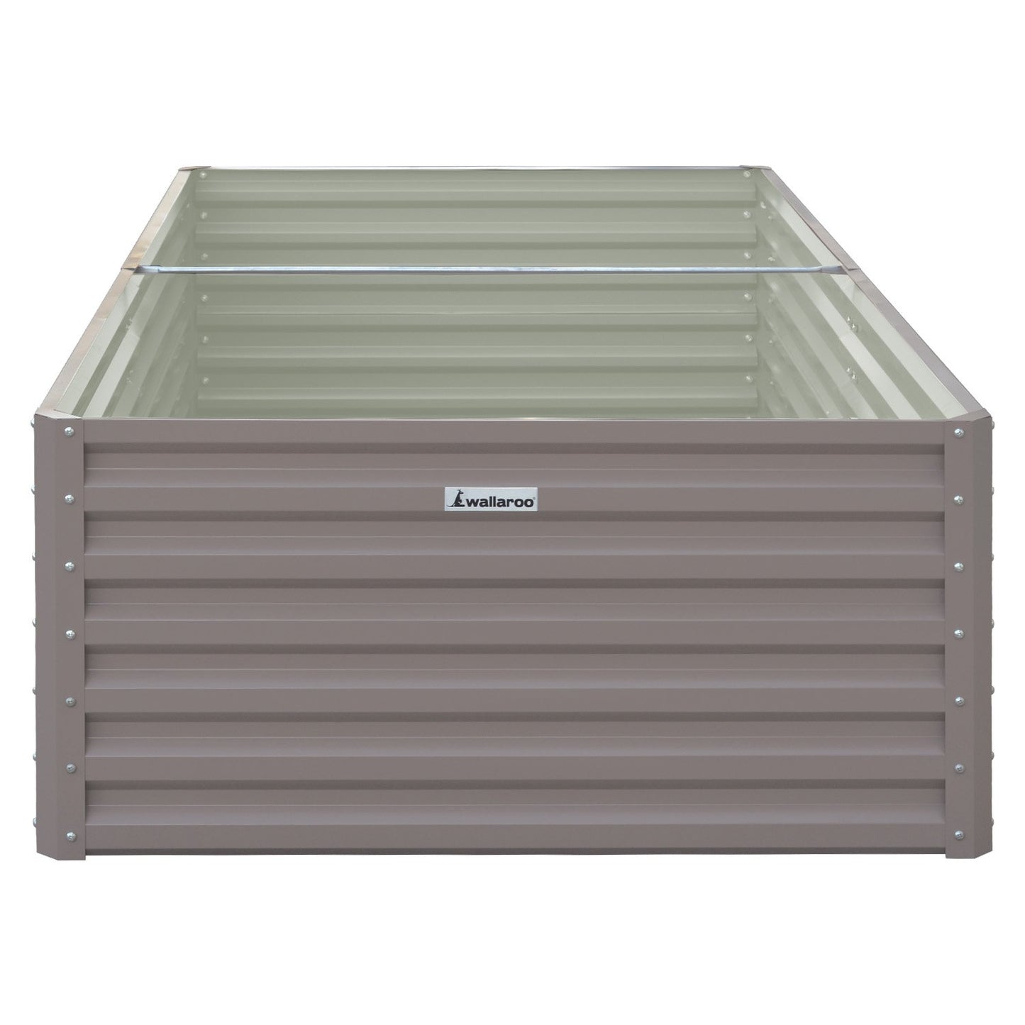 Wallaroo Garden Bed 240 x 120 x 57cm Galvanized Steel - Grey