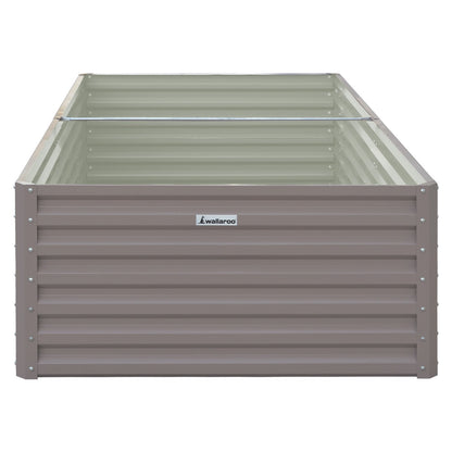 Wallaroo Garden Bed 240 x 120 x 57cm Galvanized Steel - Grey