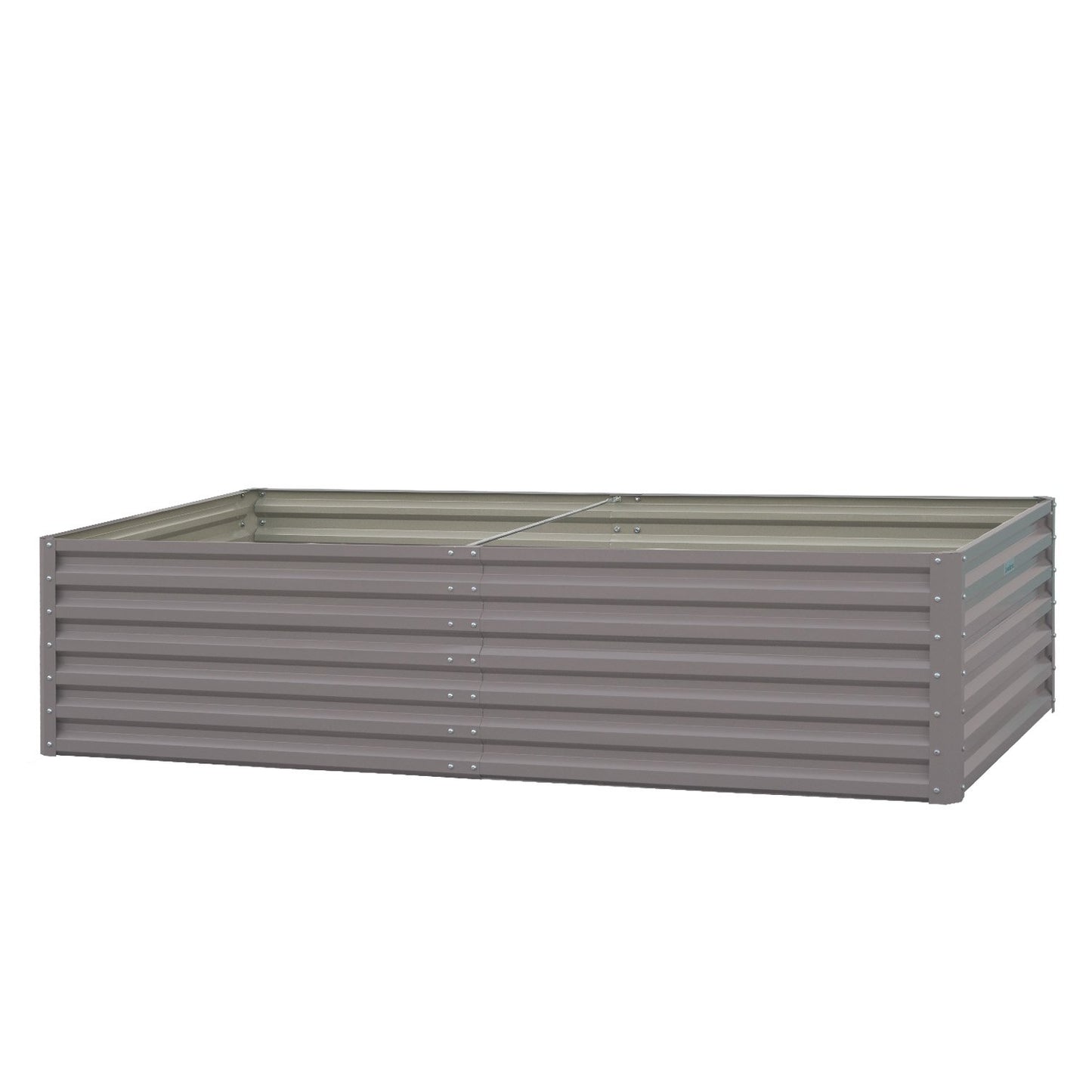 Wallaroo Garden Bed 240 x 120 x 57cm Galvanized Steel - Grey