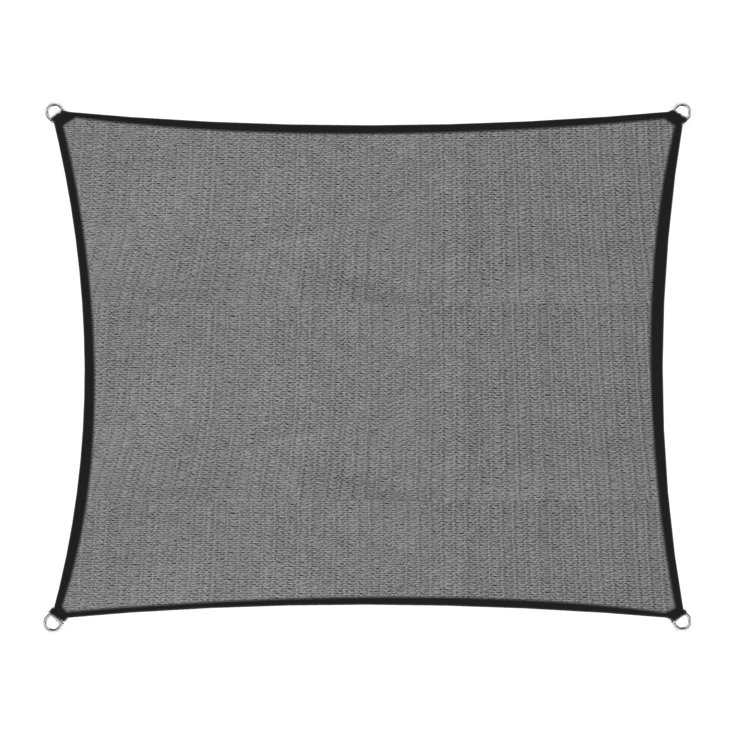 Wallaroo 280GSM Outdoor Square Sun Shade Sail Canopy Grey - 5m x 5m