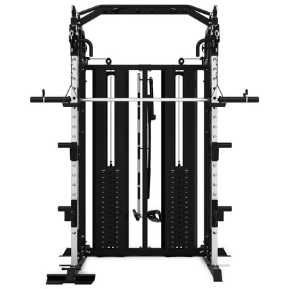 Powertrain 938B Multi-Function Smith Machine Gym Station 160KG Dual Weight Stack Power Rack Cable Heavy-Duty Steel Frame