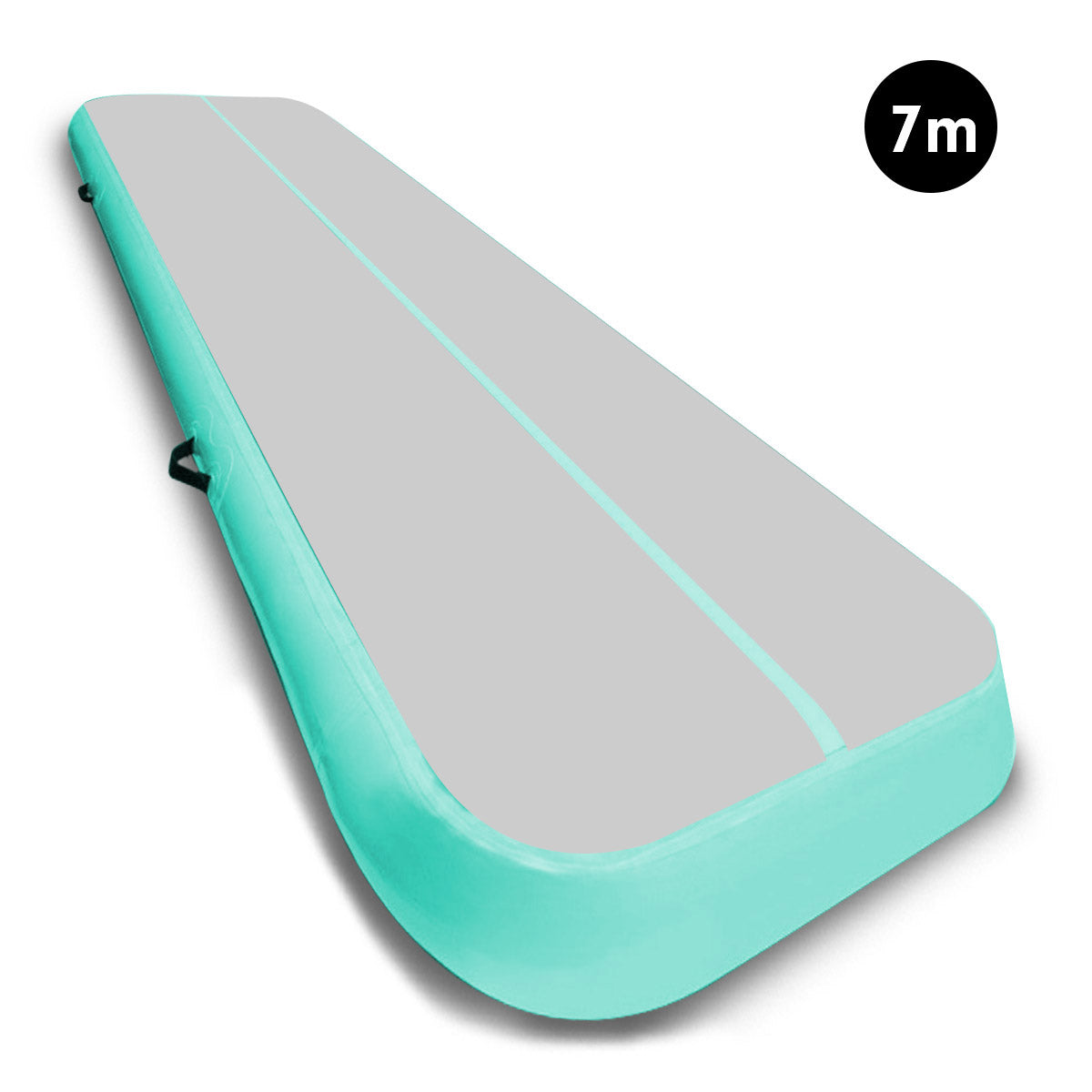 7m Tumbling Mat Gymnastics Exercise 20cm Air Track Grey Green