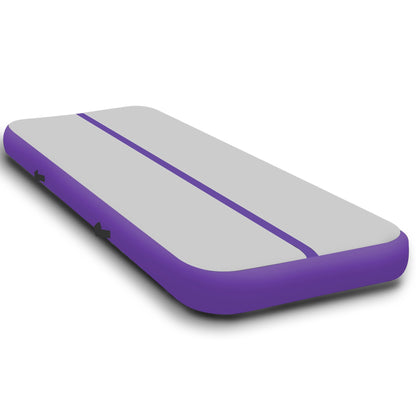 Powertrain Airtrack 20cm Thick 4m x 1m Inflatable Gymnastics Tumbling Mat Air Track - Purple