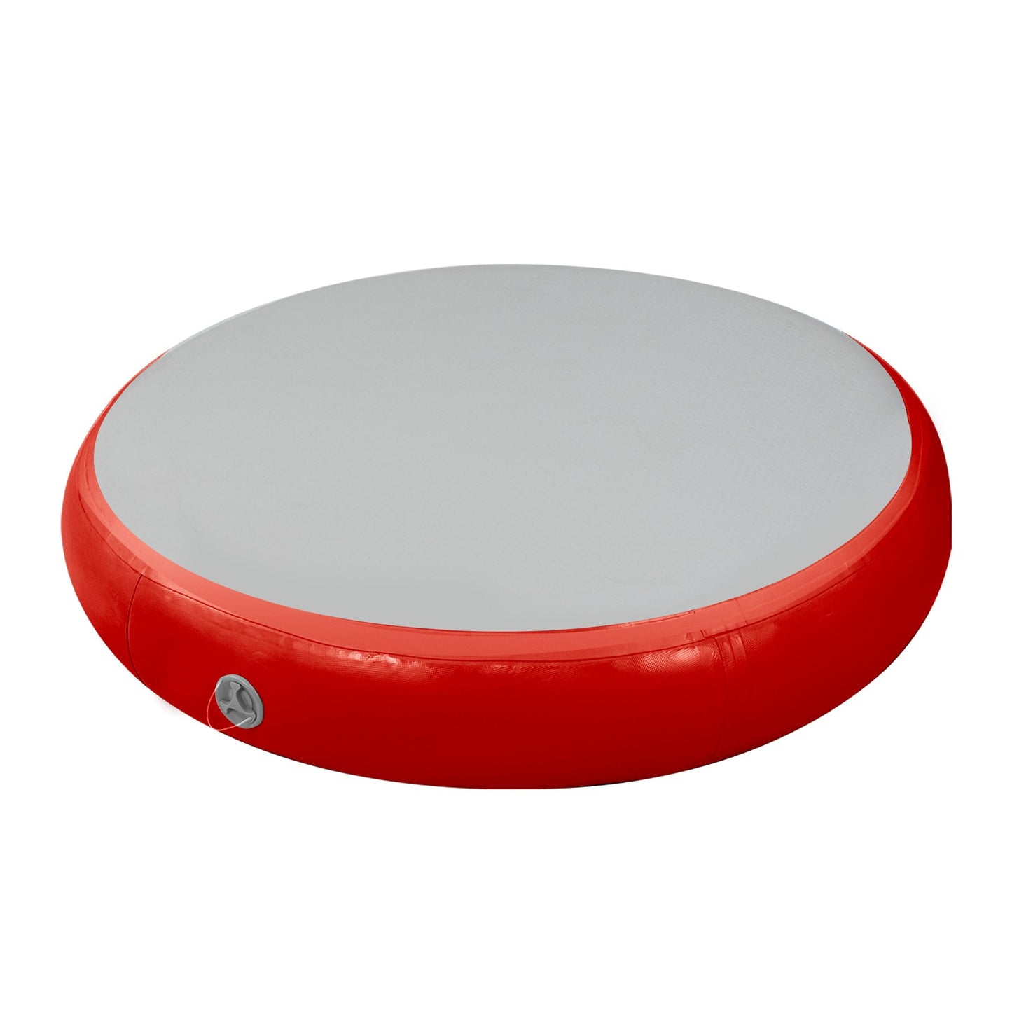 Powertrain 20cm Thick 1m Airtrack Spot Round Inflatable Gymnastics Tumbling Mat Air Track - Red