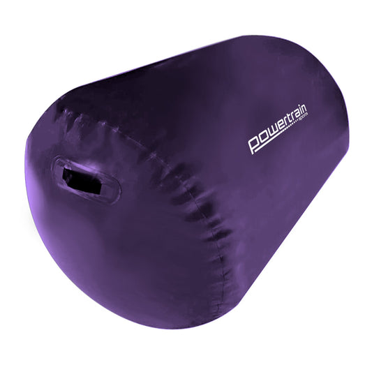 Powertrain Inflatable Air Barrel Exercise Roller 120cm x 75cm - Purple