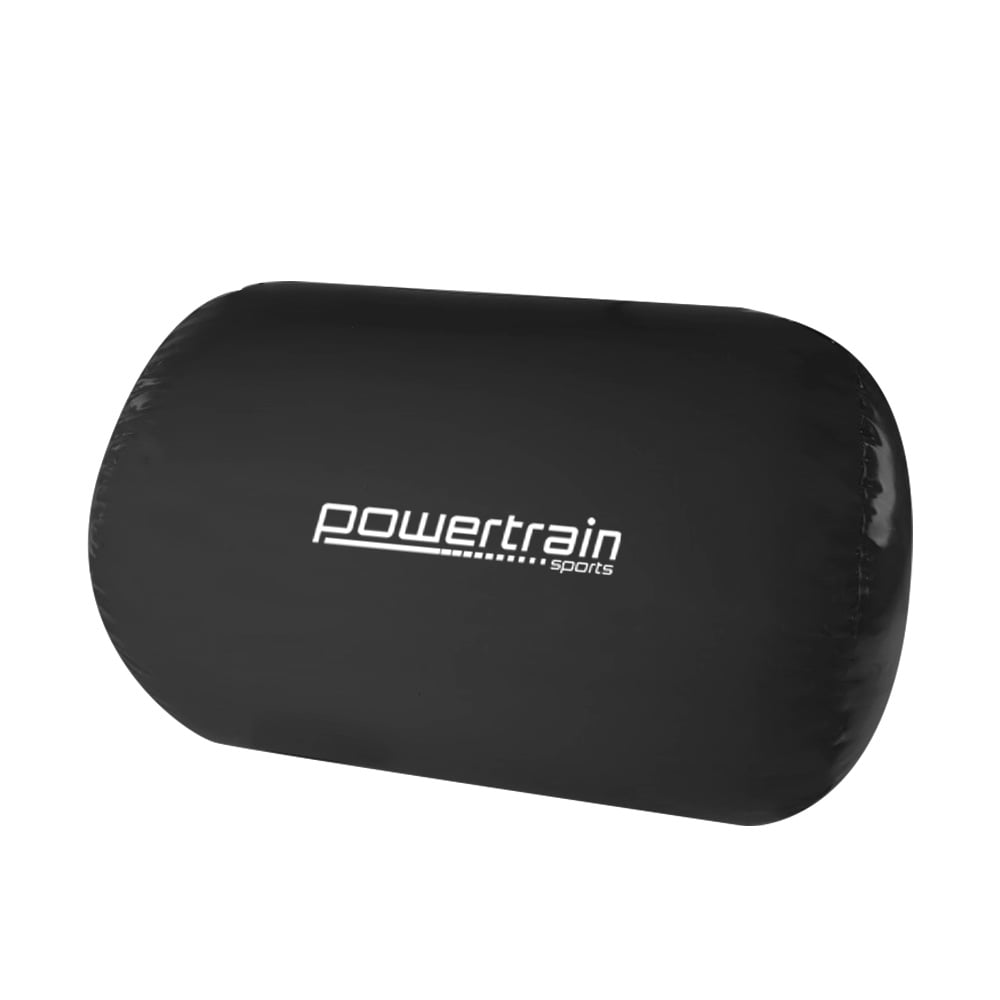 Powertrain Inflatable Air Barrel Exercise Roller 120cm x 75cm - Black
