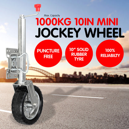 Rigg Swing 10in Jockey Wheel for Trailer Boat Caravan Camper