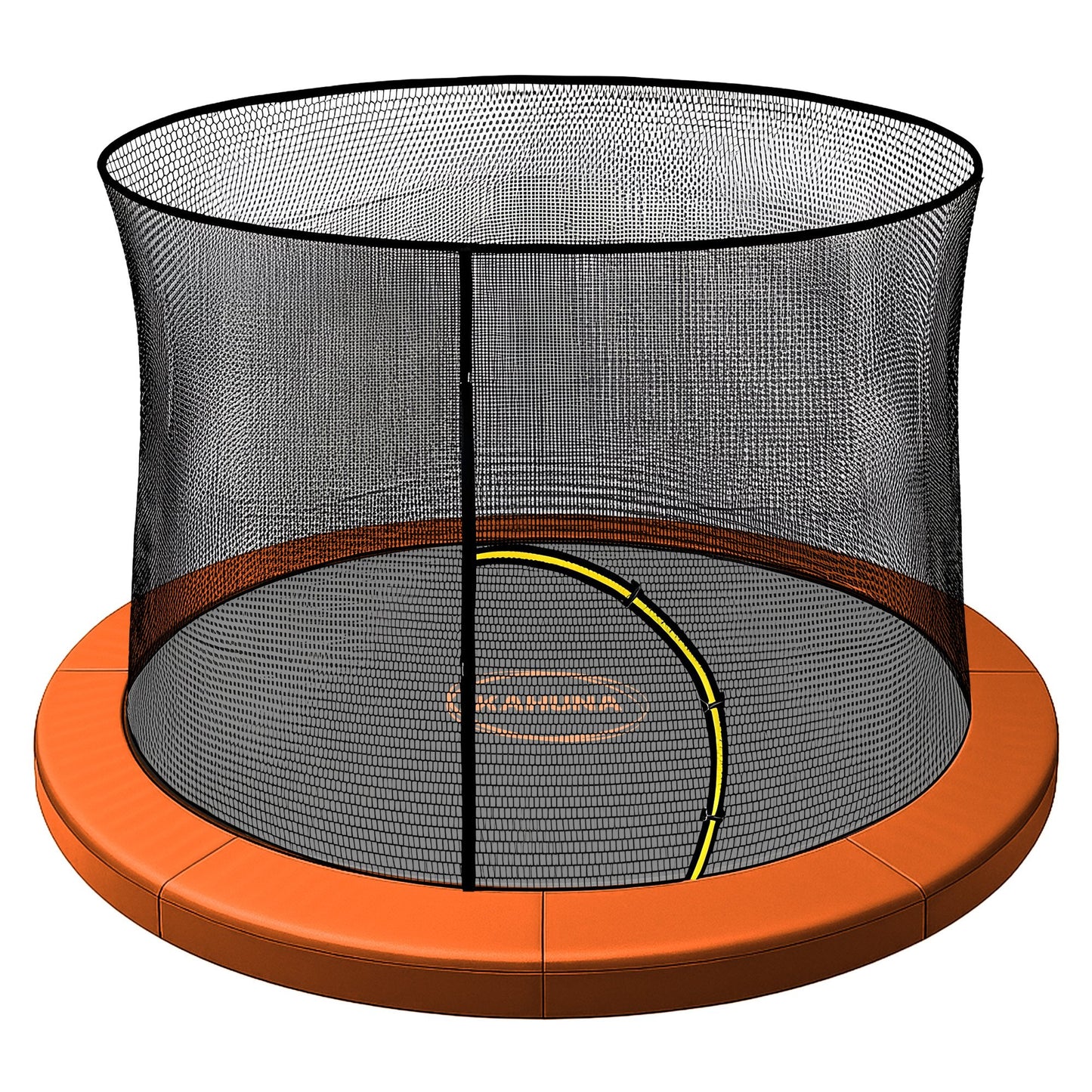 Kahuna 16ft Trampoline Pad and Net in Orange