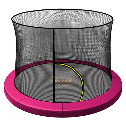 Kahuna 16ft Trampoline Pad and Net in Pink