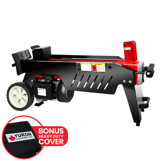 Yukon 7 Tonne 2000W Electric Hydraulic Log Splitter Wood Cutter with Side Protectors