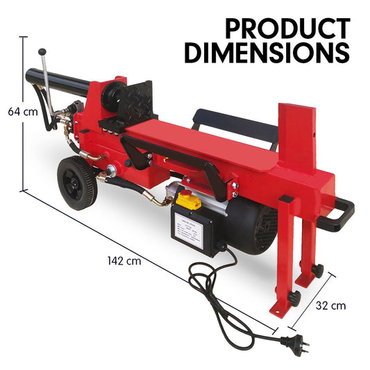 Yukon 12 Tonne 2100W Electric Hydraulic Log Splitter Wood Cutter
