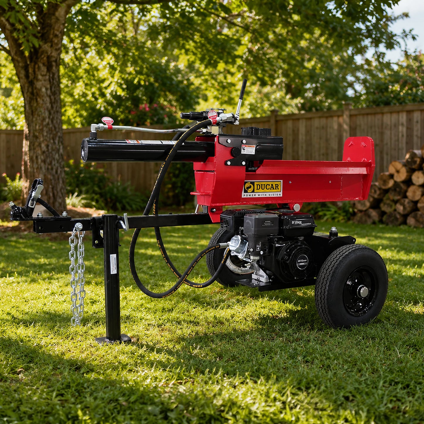 Ducar 32T Petrol Log Splitter with 212cc OHV Engine 8.5s Cycle Time