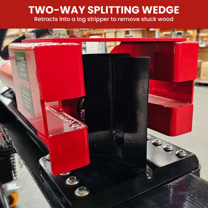 Yukon 75 Tonne Hydraulic Petrol 420cc Log Splitter Electric Key Start Vertical and Horizontal