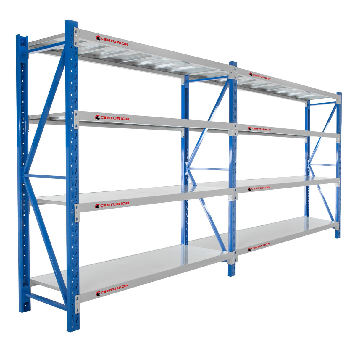 Centurion Standard 2 Bay Heavy-Duty All Steel Shelving 2m 800kg Rack