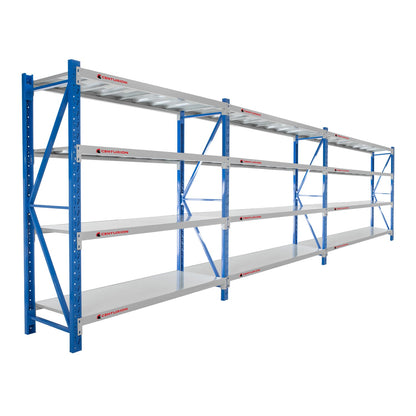 Centurion Standard 3 Bay Heavy-Duty All Steel Shelving 2.4m 1200kg Rack