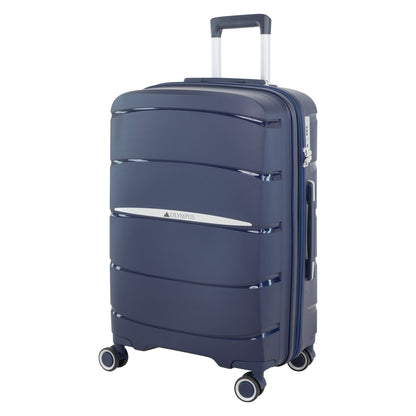Olympus 3PC Eos Luggage Set ABS+PC Hard Shell Trolley Suitcase - Blue