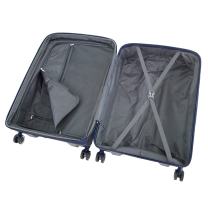 Olympus 3PC Eos Luggage Set ABS+PC Hard Shell Trolley Suitcase - Blue
